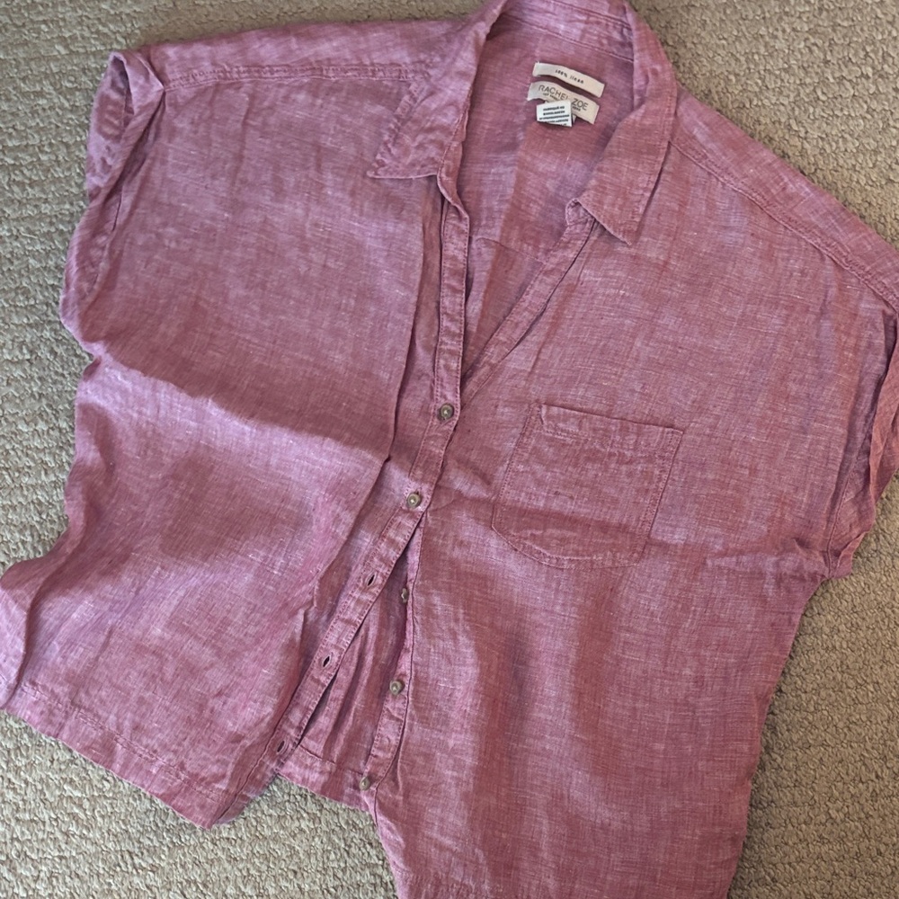 Short Sleeve Shirt 💯 percent linen